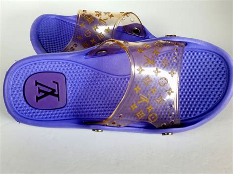 louis vuitton jelly slides|Louis Vuitton shoes.